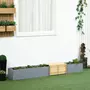 OUTSUNNY Banc de jardin jardinière 2 en 1 - banc amovible - dim. 240L x 42l x 32H cm - bois sapin pré-huilé gris