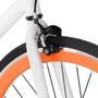 Voir la diapositive 4 : VIDAXL Vélo à pignon fixe blanc et orange 700c 59 cm
