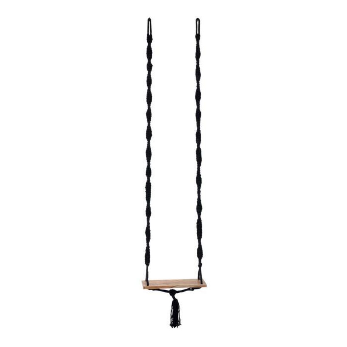 Paris Prix Balançoire Déco en Bois  Albasia  220cm Noir