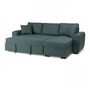 Voir la diapositive 6 : MARKET24 Canapé d'angle convertible réversible 4 places - Tissu Vert - L 244 x P 151 x H 90 - HAMILTON - Fabriqué en Ukraine
