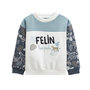 Voir la diapositive 1 : Petit Béguin Sweat-shirt bébé en molleton Félintrépide