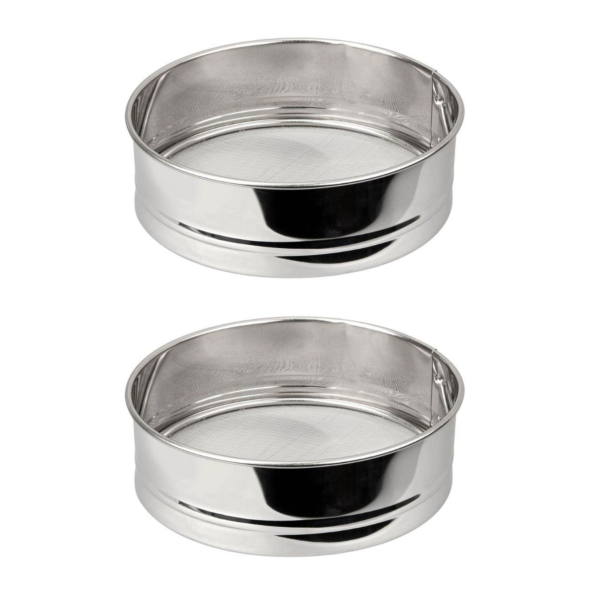 Fackelmann Ensemble de 2 tamis de cuisine inox extra fin 18 cm de diamètre fackelmann basic