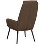 Voir la diapositive 5 : VIDAXL Chaise de relaxation Marron Tissu