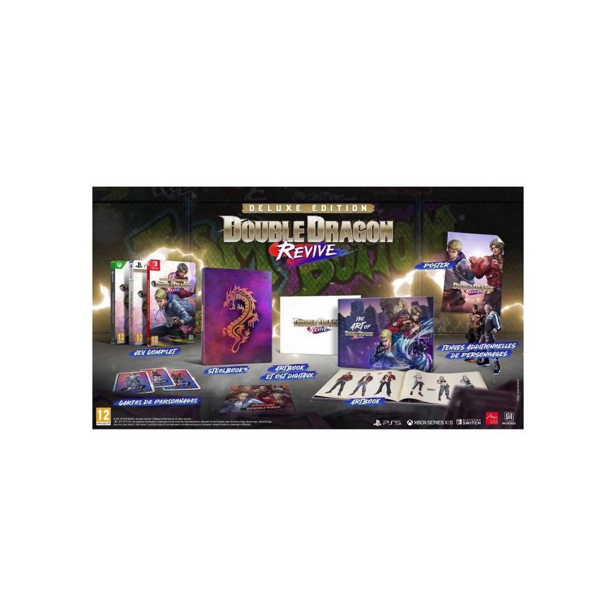 Voir la diapositive 2 : MICROIDS Double Dragon Revive - Edition Deluxe - Jeu Nintendo Switch