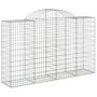Voir la diapositive 3 : VIDAXL Paniers a gabions arques 13 pcs 200x50x120/140 cm Fer galvanise