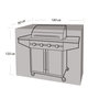 Voir la diapositive 1 :  Housse de protection pour barbecue et plancha WERKA PRO 180 x 80 x 120 cm 180 x 80 x 120 cm