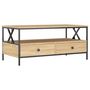 Voir la diapositive 2 : VIDAXL Table basse chêne sonoma 100x51x45 cm bois d ingénierie
