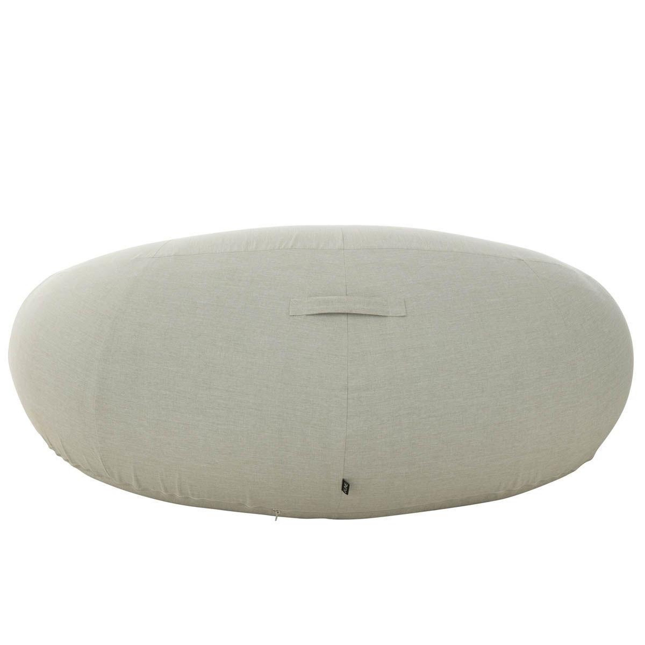 Voir la diapositive 5 : J-LINE Pouf de jardin  donut  175cm gris