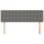 Voir la diapositive 3 : VIDAXL Tetes de lit 2 pcs Gris fonce 72x5x78/88 cm Tissu