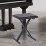 Voir la diapositive 2 : HOMCOM HOMCOM Tabouret banquette réglable pliable pour piano et clavier acier revêtement synthétique noir