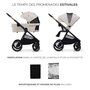 Voir la diapositive 4 : KINDERKRAFT Poussette combinée polyvalente 2 en 1 avec siège réversible à 27 kg