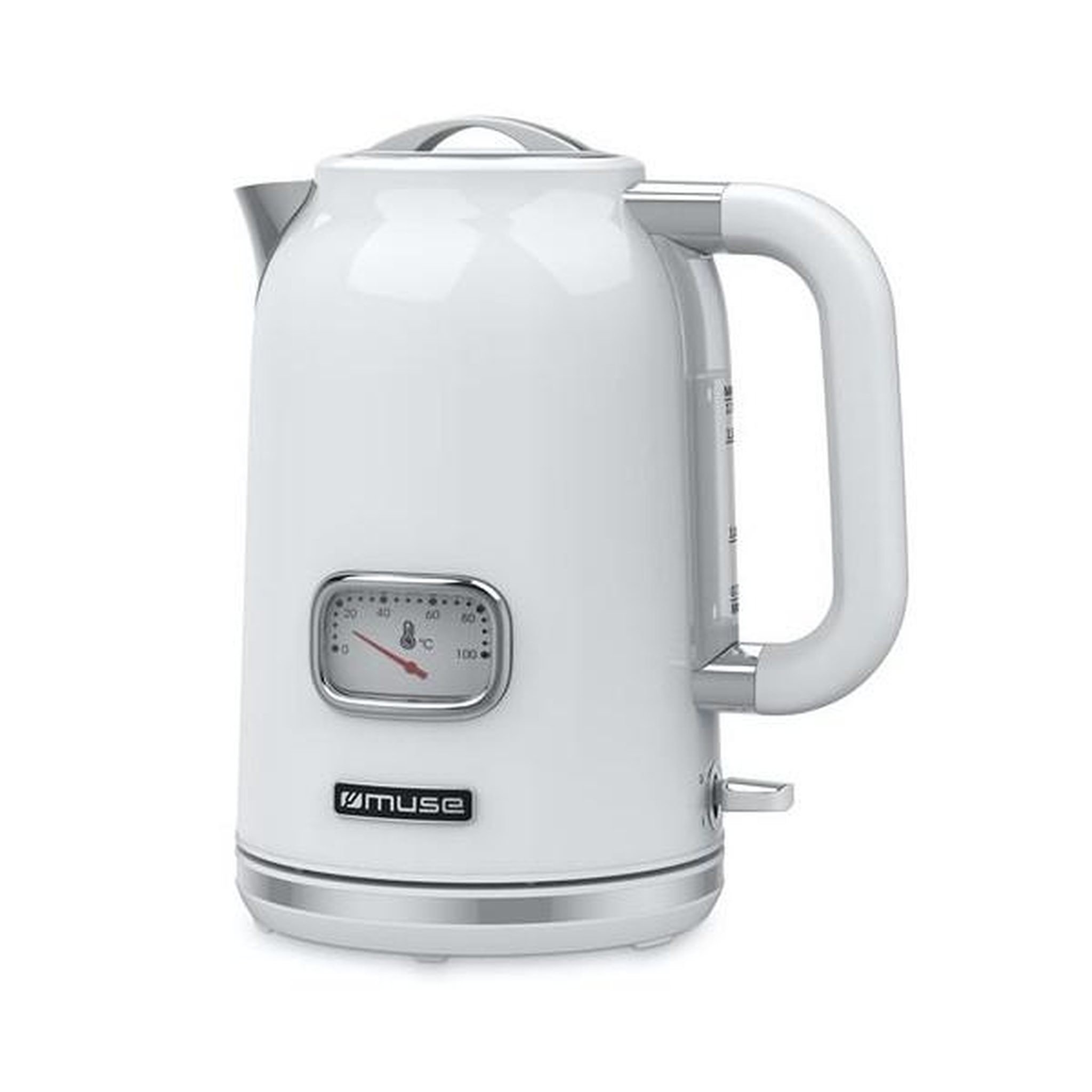 Muse Bouilloire Muse MS-030 WS Blanc et Argent