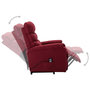 Voir la diapositive 4 : VIDAXL Fauteuil Rouge bordeaux Tissu