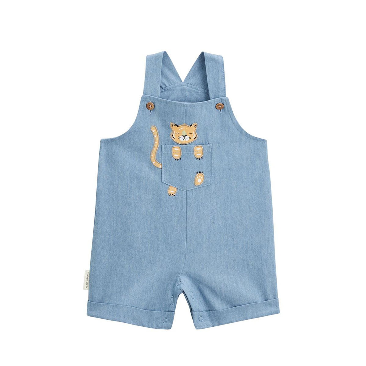 Petit Béguin Salopette bébé en toile de coton Kanha