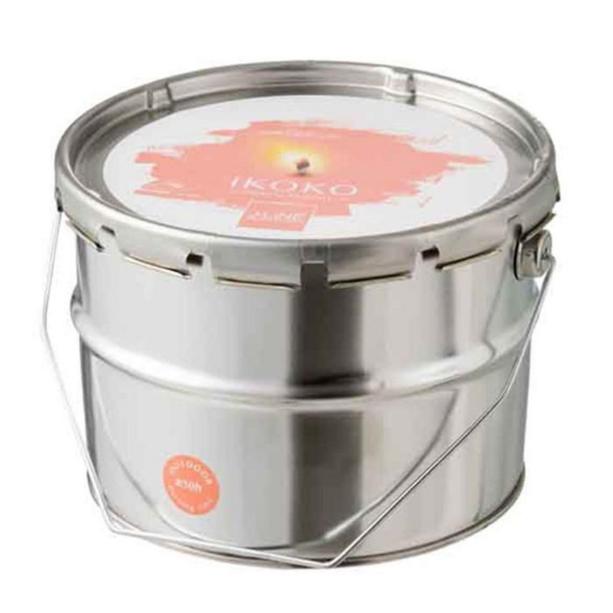 Paris Prix Bougie Parfumée  Ikoko Citronnelle  18cm Saumon