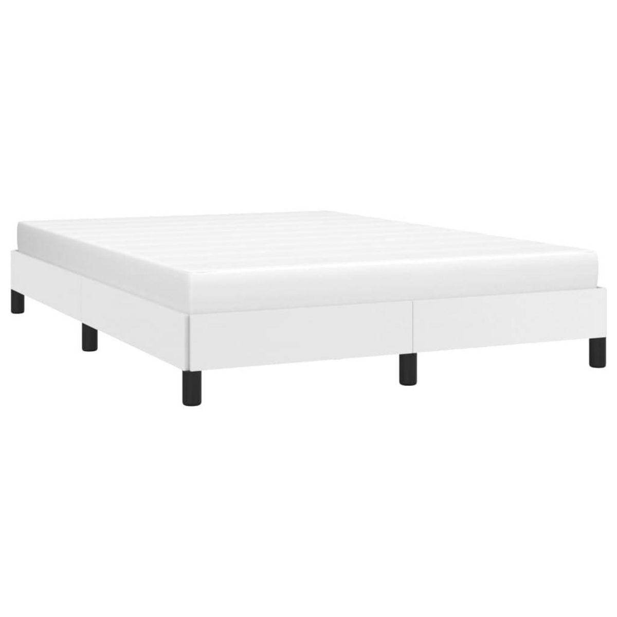 VIDAXL Cadre de lit sans matelas blanc 140x190 cm similicuir