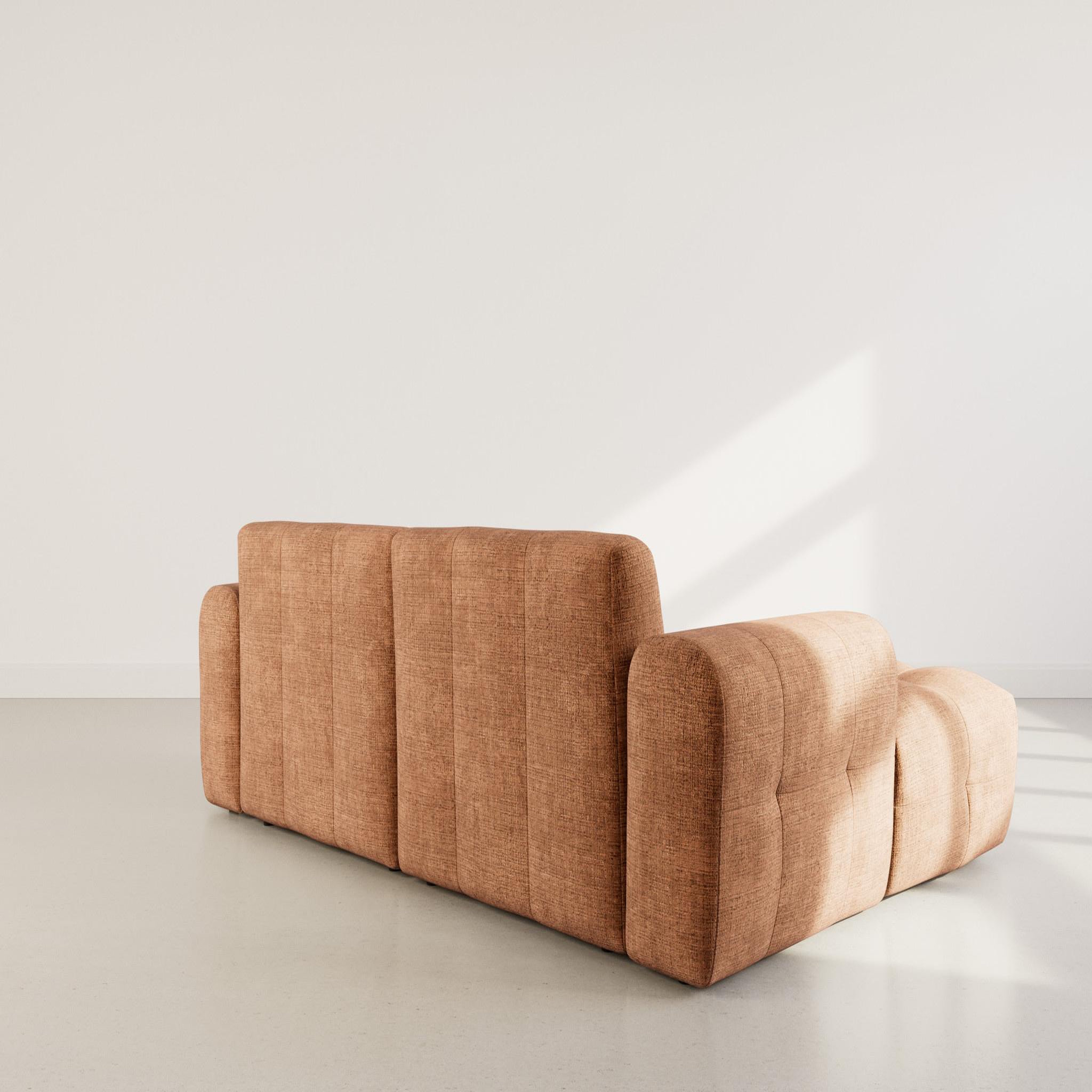 Voir la diapositive 6 : BEST MOBILIER Diane - canapé d'angle gauche 4 places en velours texturé