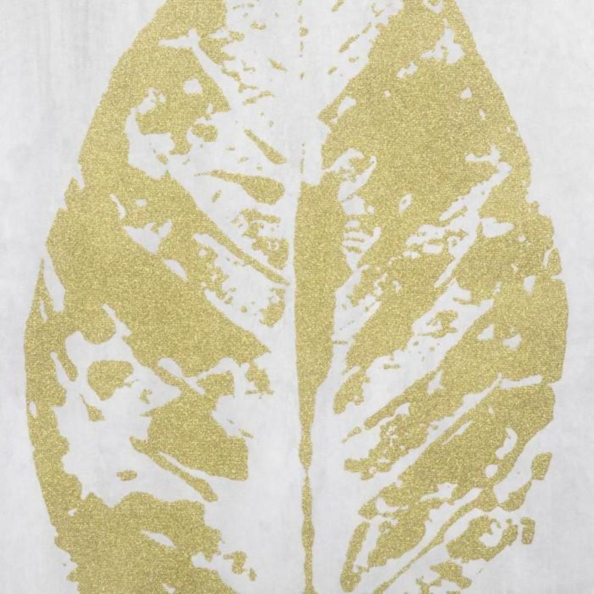 ATMOSPHERA Cadre Déco  Feuille  50x70cm Or & Blanc