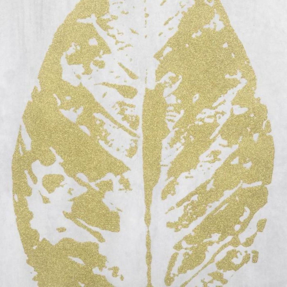 ATMOSPHERA Cadre Déco  Feuille  50x70cm Or & Blanc