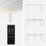 Voir la diapositive 3 : SWEEEK Pergola bioclimatique aluminium motorisée 6x3m avec éclairage LED Triomphe