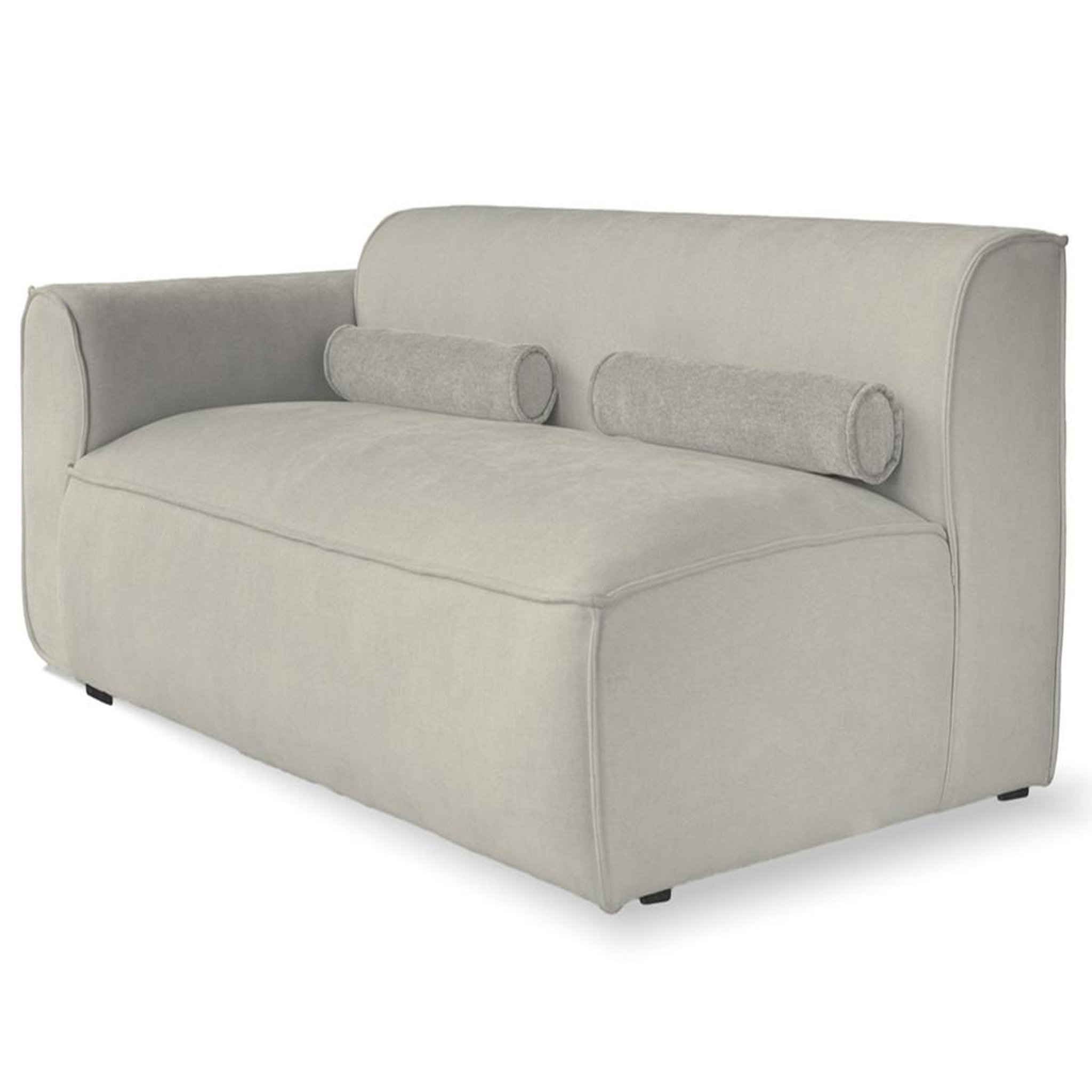 Voir la diapositive 1 : BEST MOBILIER Felix - module d'assise gauche en tissu texturé
