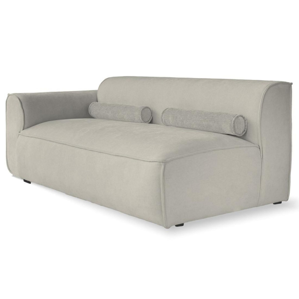 BEST MOBILIER Felix - module d'assise gauche en tissu texturé