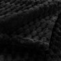 Voir la diapositive 2 : Paris Prix Plaid Flanelle en Relief  Mini Frosty  125x150cm Noir