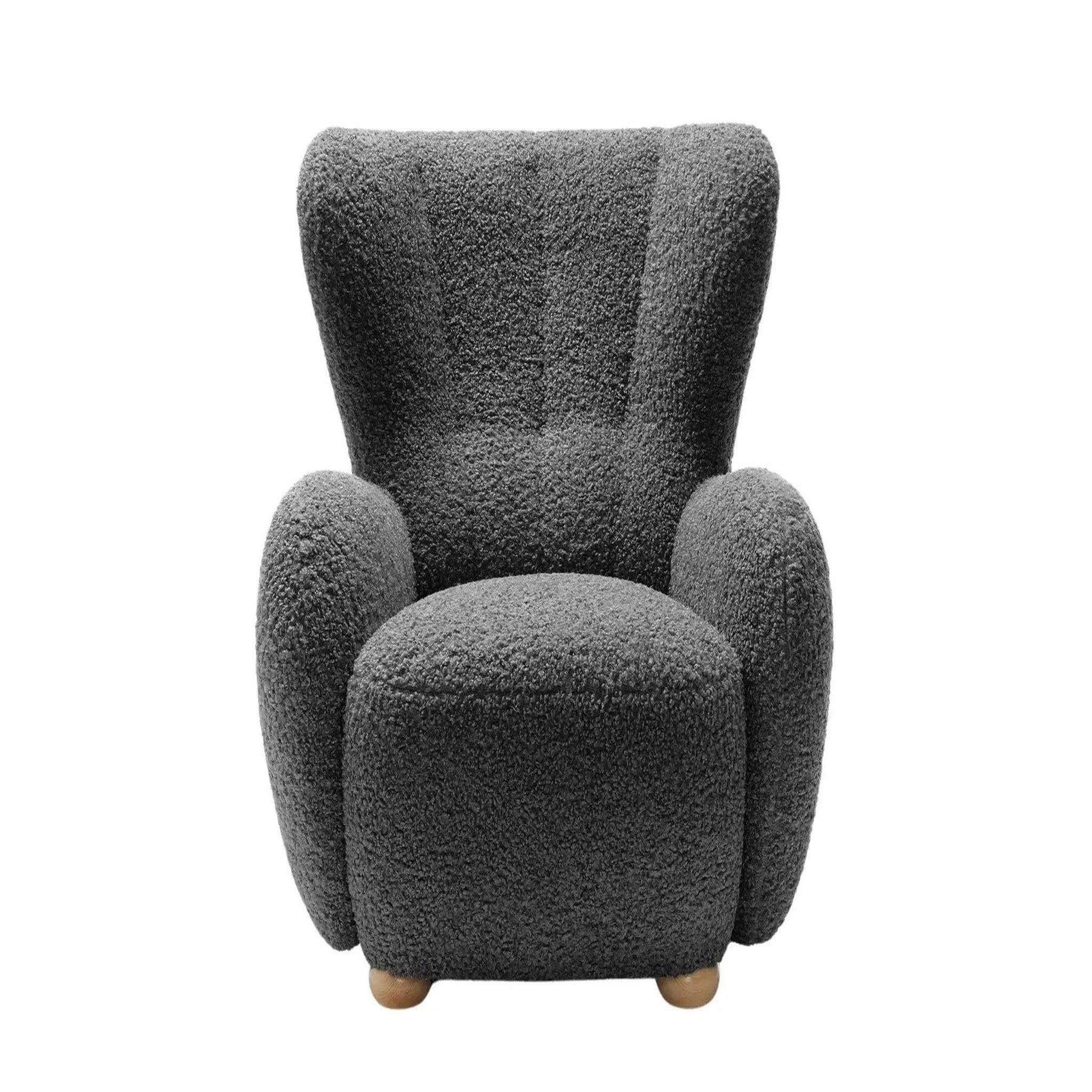Voir la diapositive 1 : CASANOVA PARIS Lili - fauteuil tissu bouclette