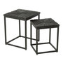 Voir la diapositive 1 : Paris Prix Lot de 2 Tables d'Appoint Gigognes  Shanil  53cm Noir