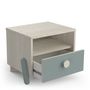 Voir la diapositive 5 : Chevet enfant 1 tiroir 1 niche L39cm NOLAN
