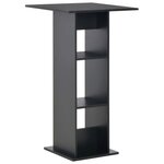 VIDAXL Table de bar Noir 60x60x110 cm
