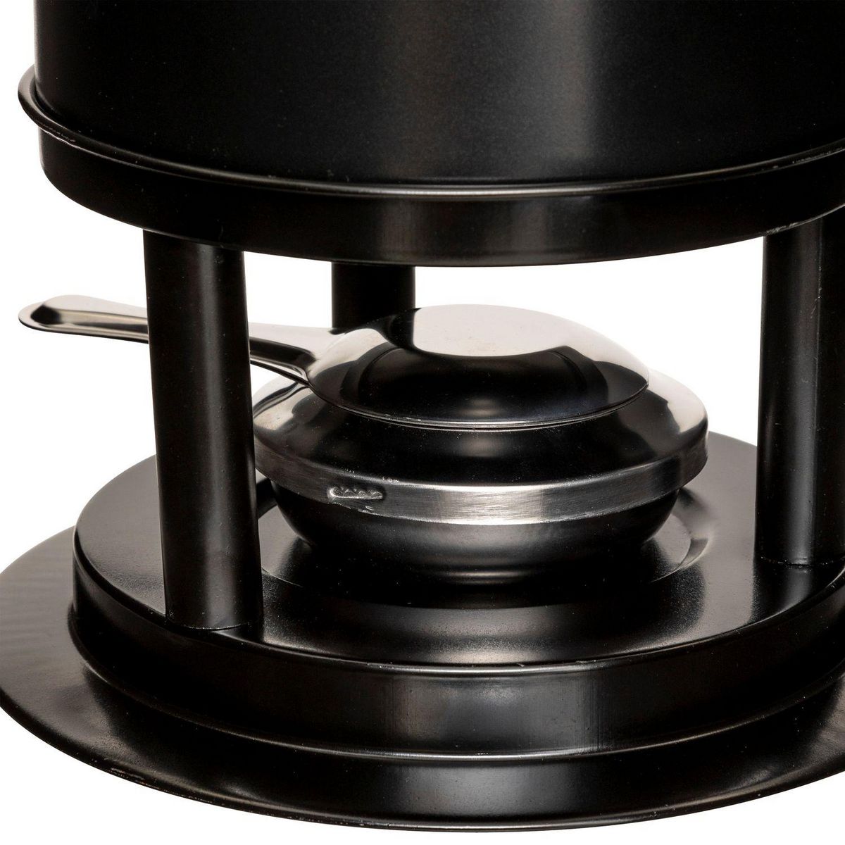 FIVE Service à fondue pour 6 personnes en acier inoxydable - Noir