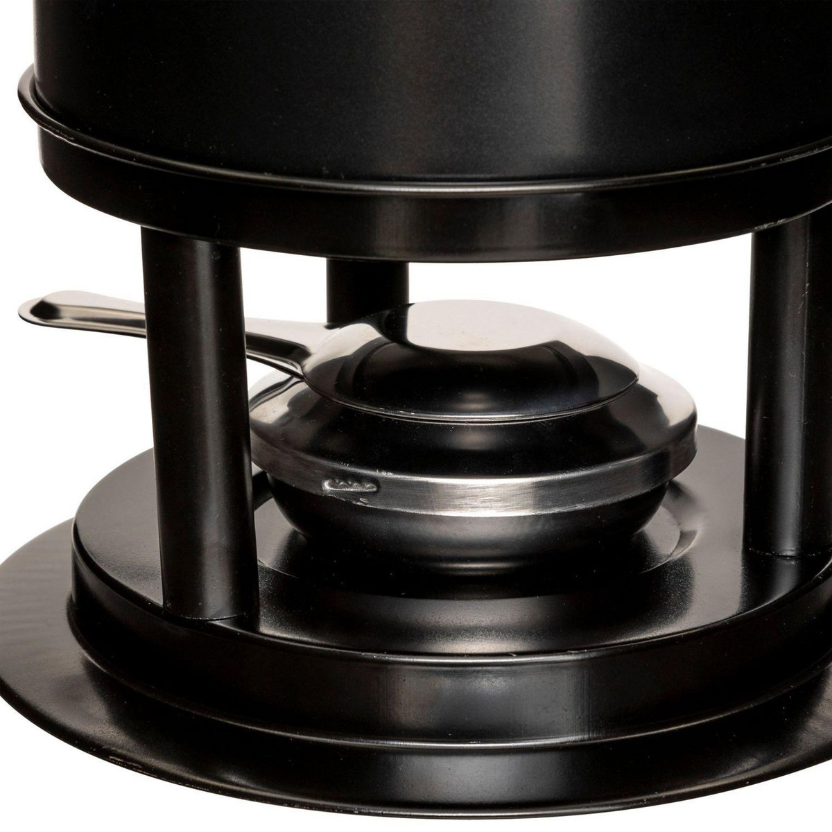 FIVE Service à fondue pour 6 personnes en acier inoxydable - Noir