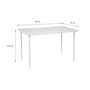 Voir la diapositive 4 : SWEEEK Table de jardin métal 4 places, Amelia L 120 x 70 x 72,5cm