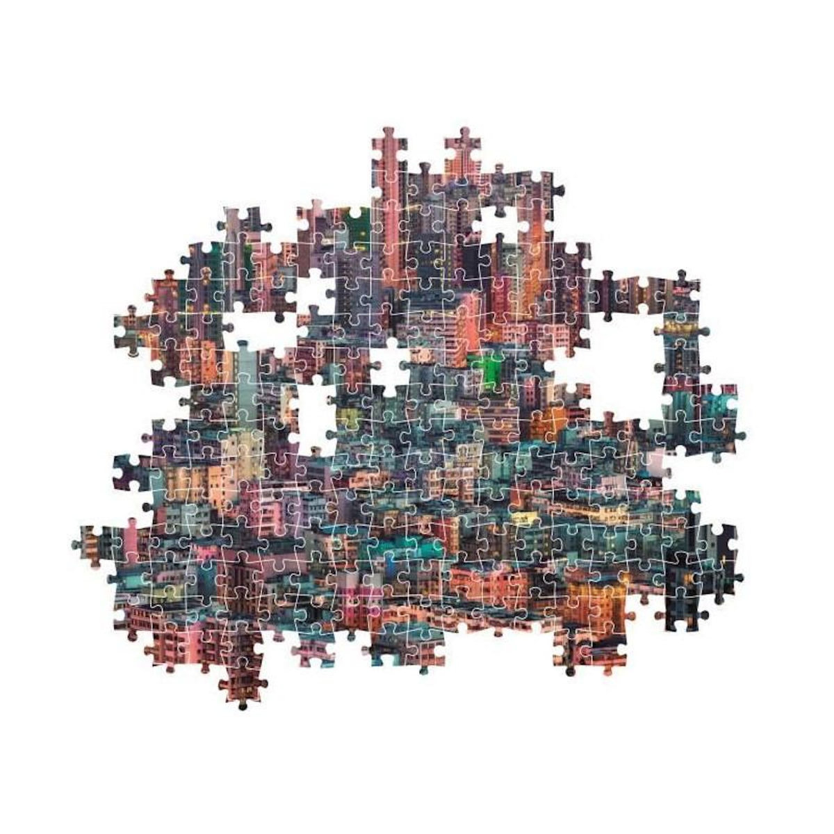 CLEMENTONI Puzzle 1500 pièces Hong-Kong The Hive – Clementoni – Adulte – Compact