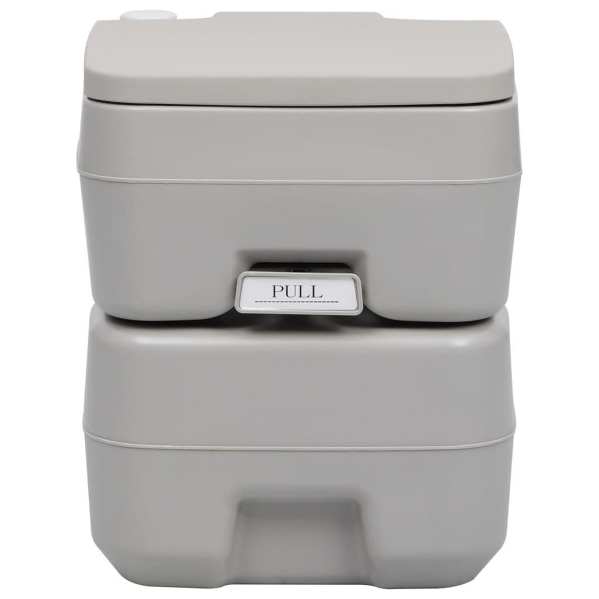 VIDAXL Toilette portable de camping Gris 20+10 L