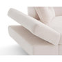 Voir la diapositive 4 : BEST MOBILIER Lisbona - canapé d'angle droit 5 places convertible avec têtières en velours côtelé