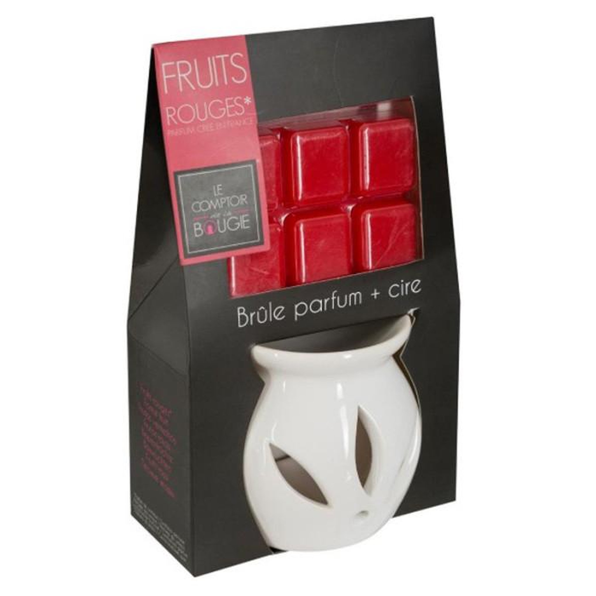 Voir la diapositive 3 : COMPTOIR DE LA BOUGIE Brûle-Parfum & Cire 30g Fruits Rouges