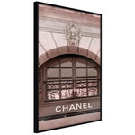 Paris Prix Affiche Murale Encadrée  Chanel. Coloris disponibles : Noir, Jaune