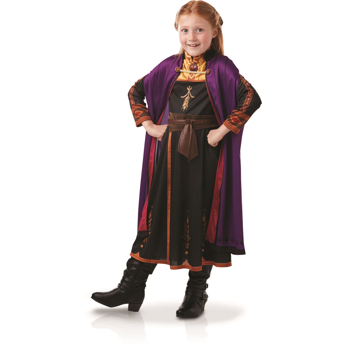 RUBIES Panoplie déguisement + tresse Anna taille 3/4 ans - La reine des neiges