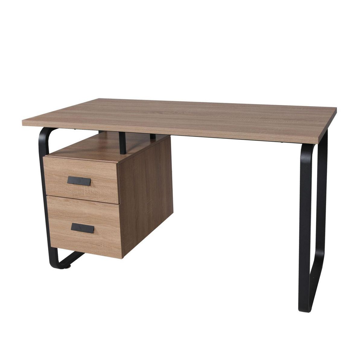 Bureau droit 2 tiroirs L120cm HARTFORD