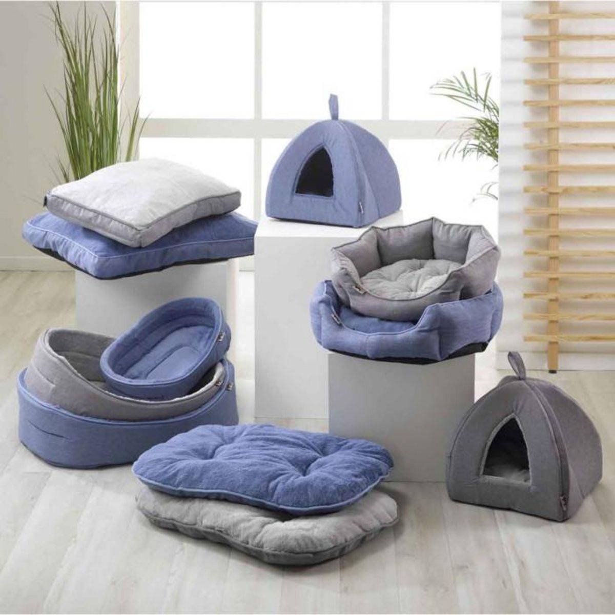 Paris Prix Tente pour Chien & Chat  Newton  38cm Bleu