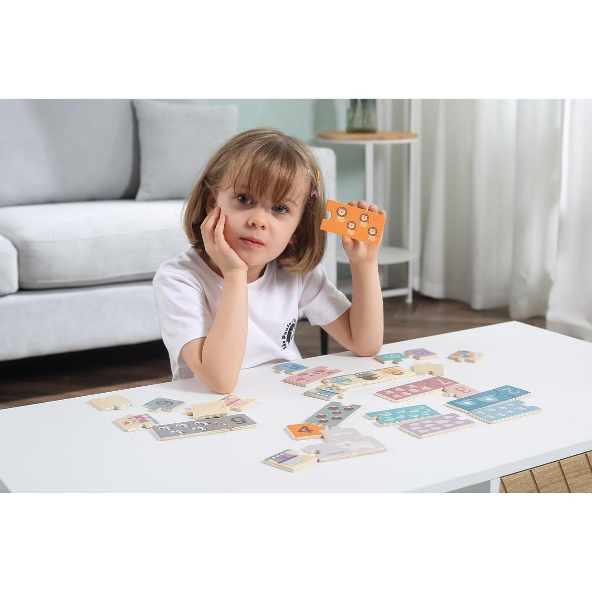 Voir la diapositive 5 : VIGA Puzzle en bois  44071 polarb - les nombres, 31 pièces