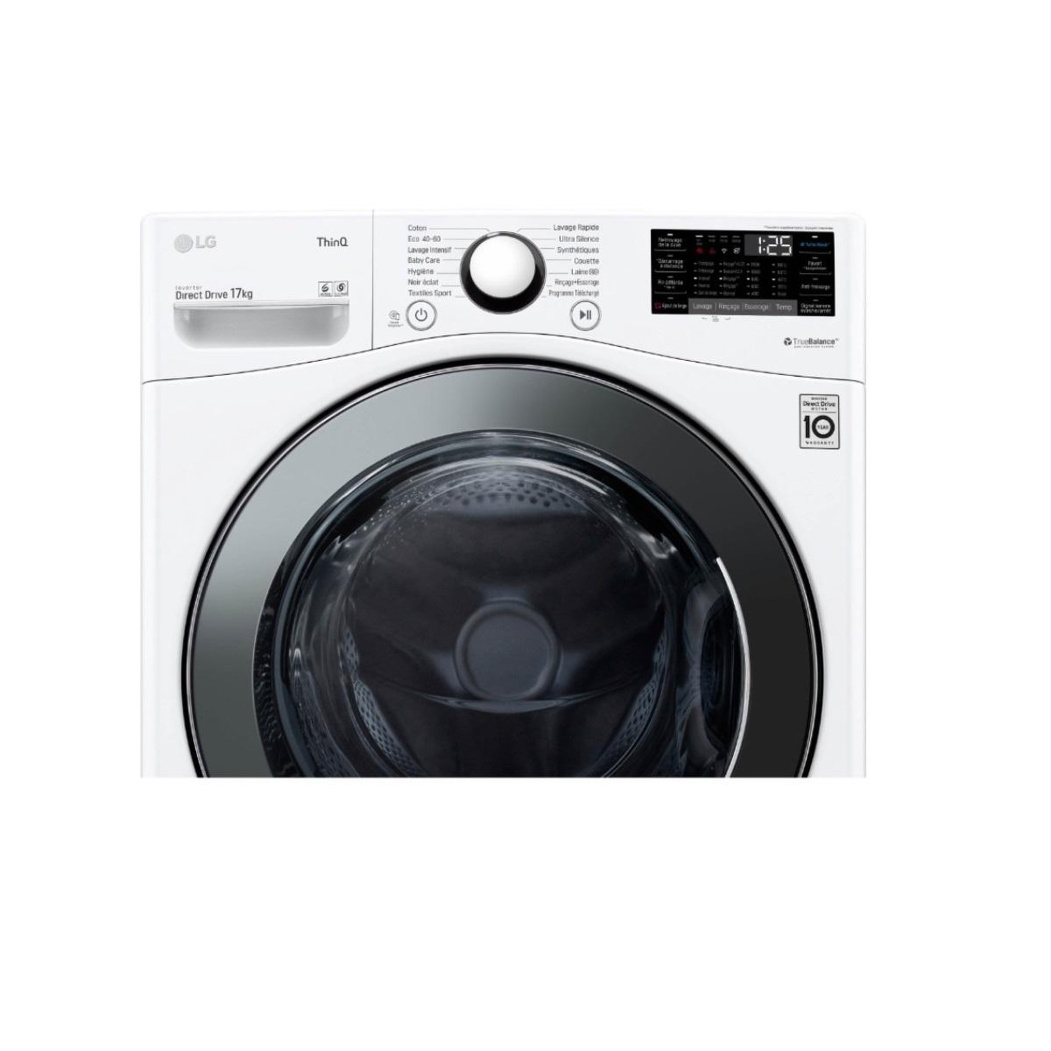 Voir la diapositive 5 : LG Lave-linge frontal 17kg 1100 tours/min - f71p12wh
