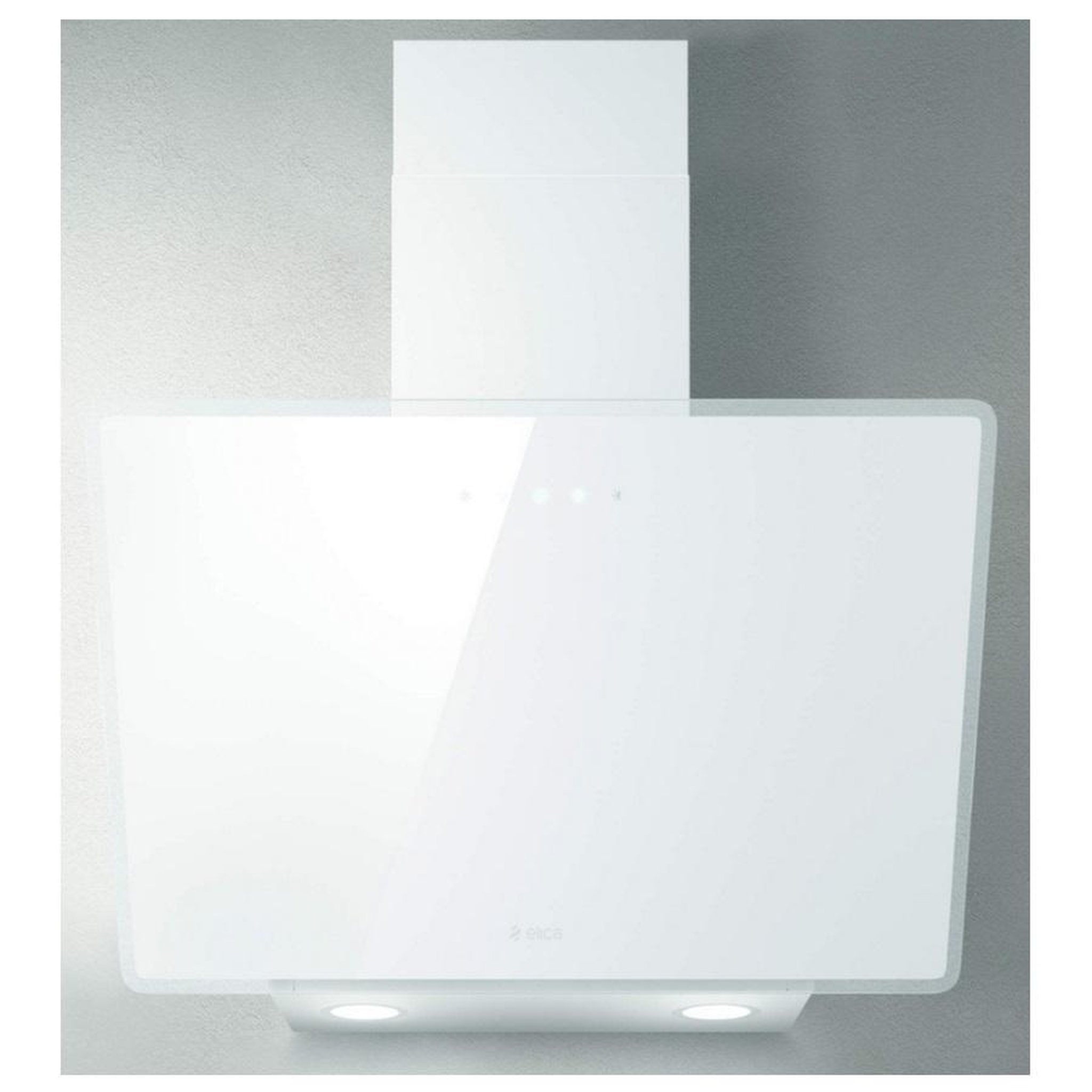 ELICA Hotte décorative inclinée 60cm 495m3/h blanc - prf0119823a
