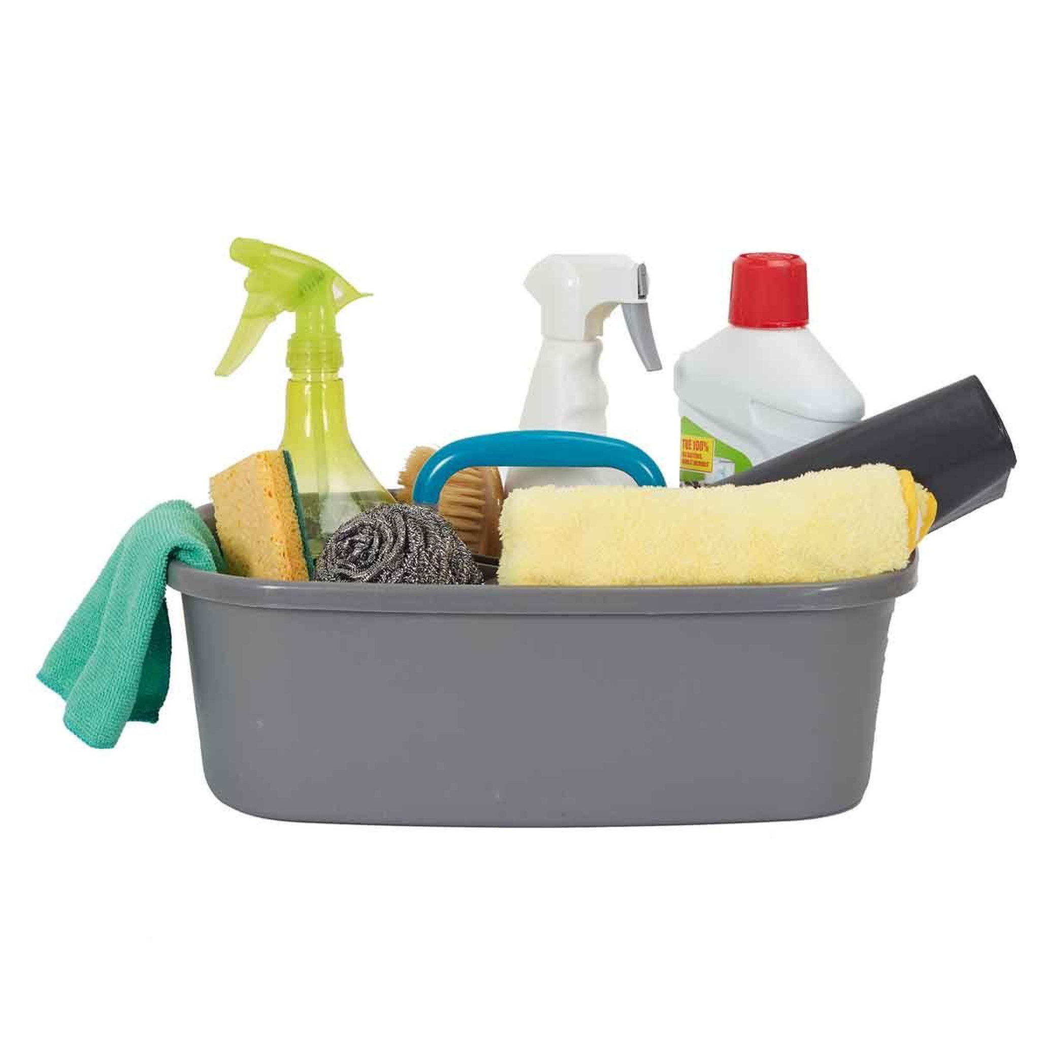 Voir la diapositive 2 : Je cherche une idee Bac de rangement  produits ménagers  40cm gris