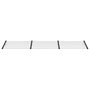 Voir la diapositive 3 : VIDAXL Auvent de porte Noir et transparent 358,5x90 cm Polycarbonate