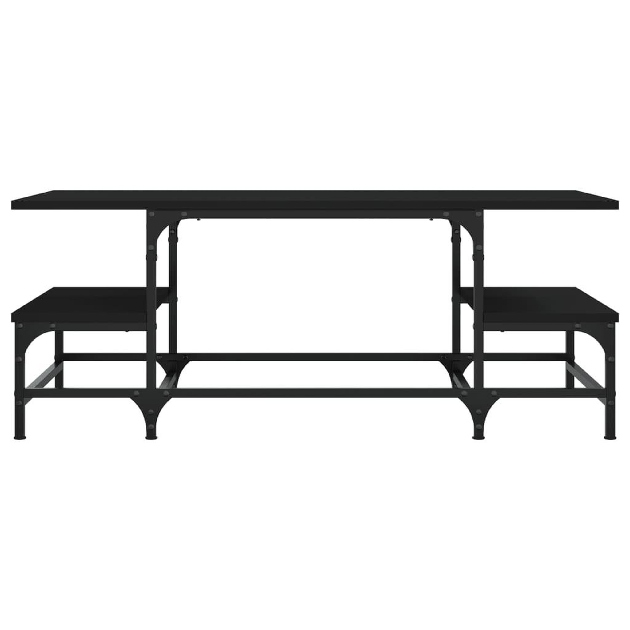 Voir la diapositive 4 : VIDAXL Table basse noir 100x50,5x40 cm bois d'ingenierie