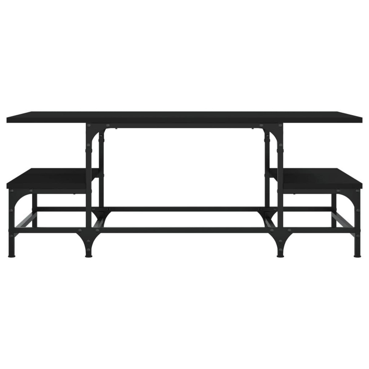 VIDAXL Table basse noir 100x50,5x40 cm bois d'ingenierie