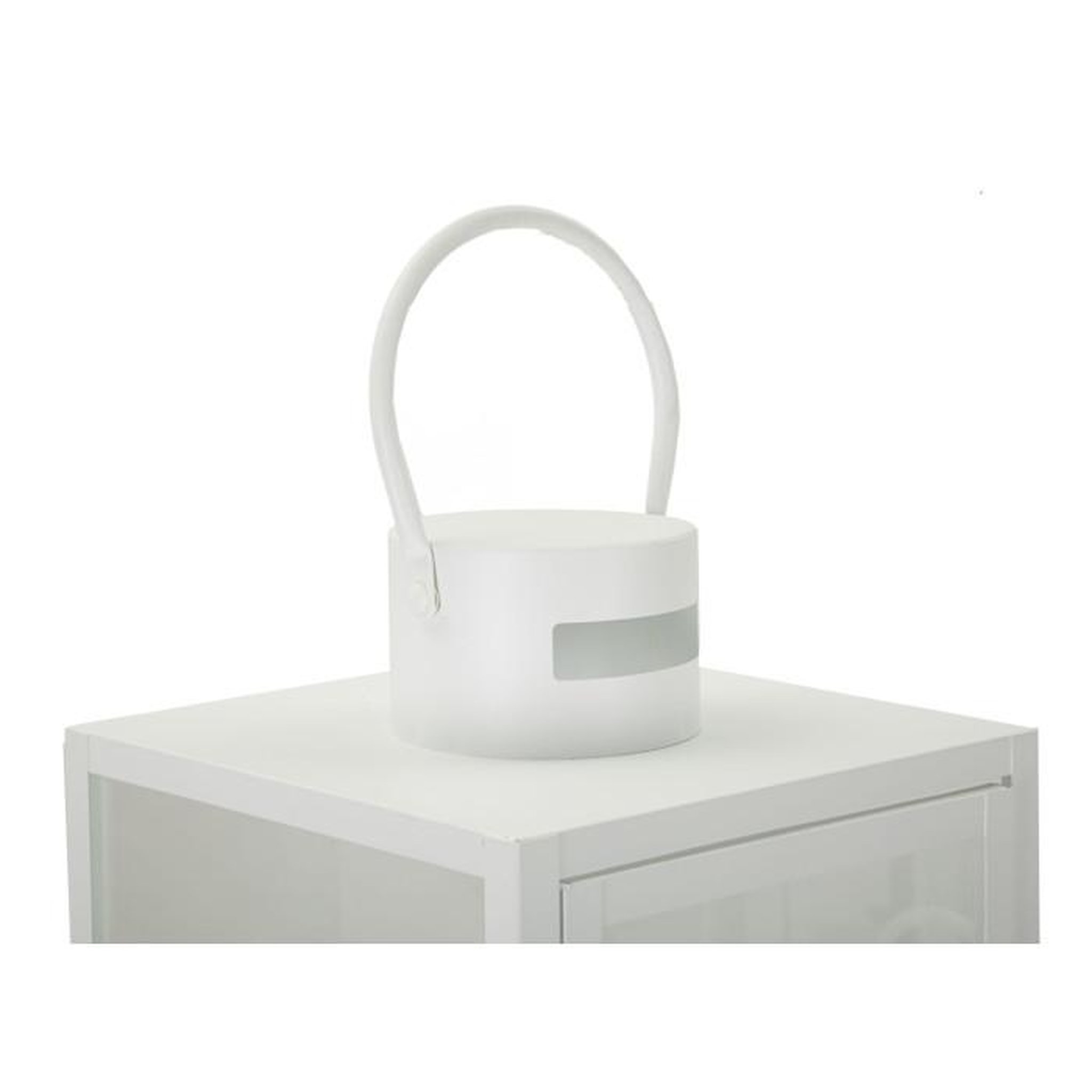 Voir la diapositive 3 : Paris Prix Lot de 3 Lanternes en Verre  Magic  66cm Blanc
